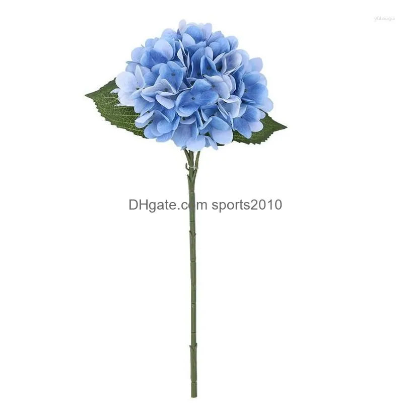 Decorative Flowers & Wreaths Decorative Flowers Artificial Green Plants White Pink Blue Hydrangea False Blossom Lily Of The Valley Con Dhvl1