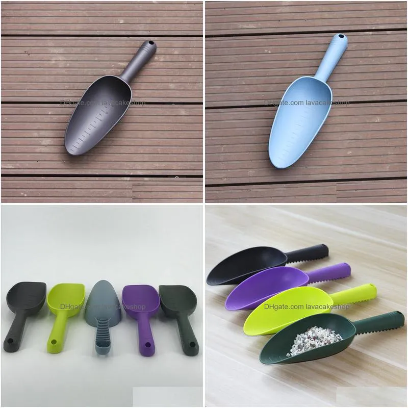 Manual Shovel Flower Vegetables Planting Soil Loosening Shovel Home Gardening Tools Plastic Shovels Succent Manual 5 Colors Drop Deliv Dhpwv