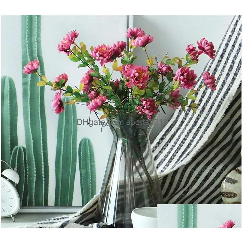 Decorative Flowers & Wreaths Decorative Flowers Artificial  Small Wild Indoor Desktop Home Clothing Store Soft Decoration Accesso Dhcjx