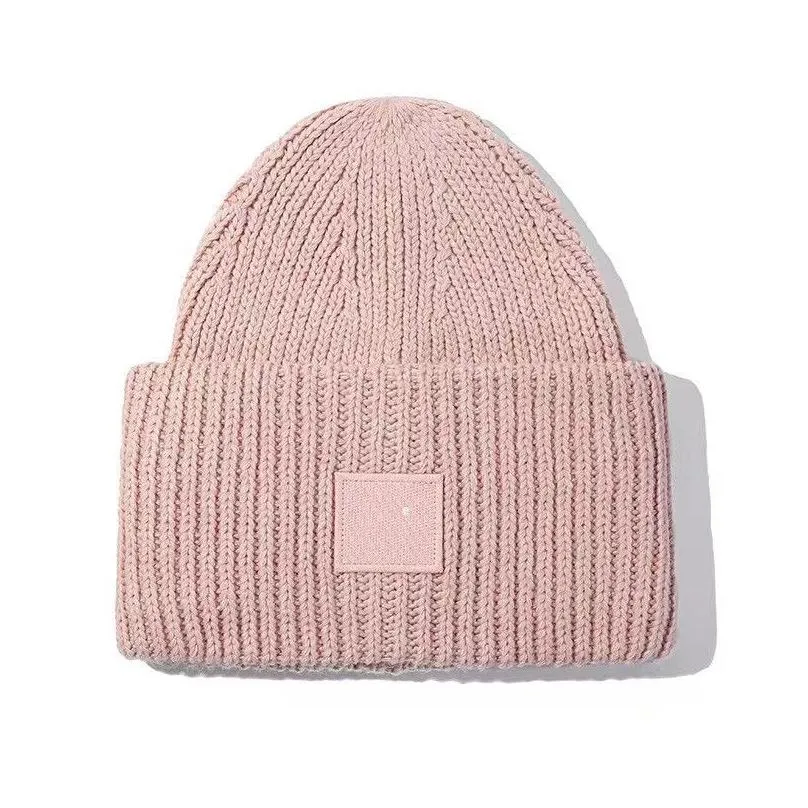 100% Wool Hat Mens And Womens Beanie High Version Thickened Ac Knit Plover Casual Warm Drop Delivery Dhrkv