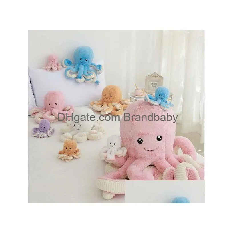 Stuffed Animals Hy Wy P Toy Octopus Animal Stuff Pillow Christmas Gift Squid Doll For Kids Peluche Drop Delivery Dheha