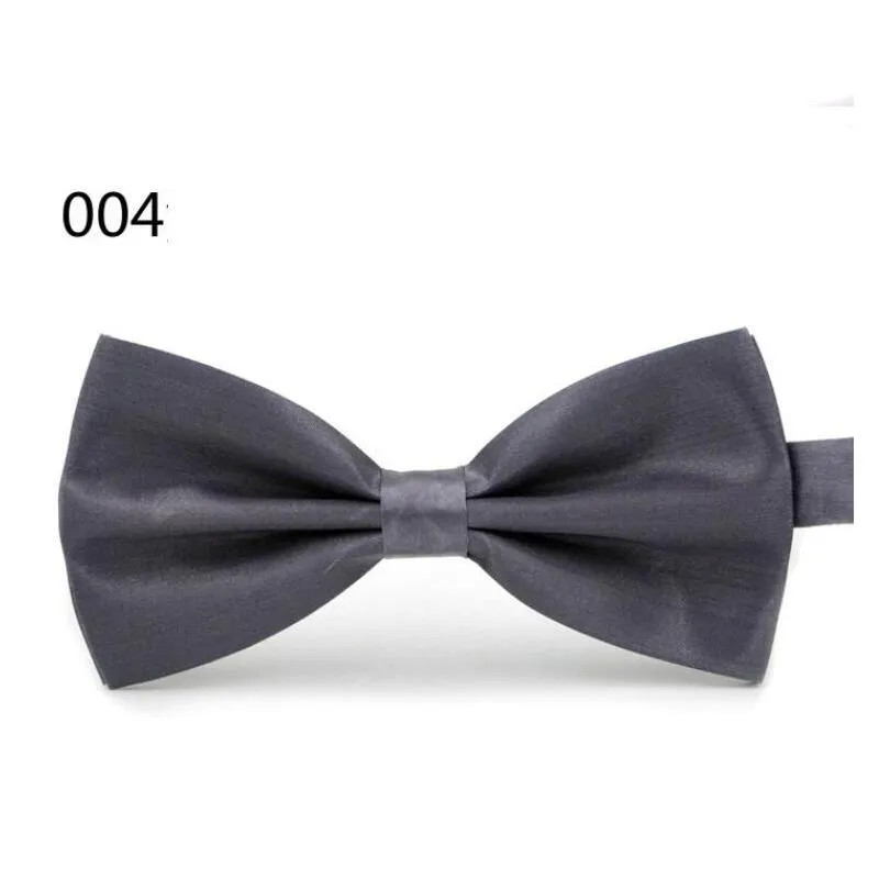 Solid Bow Ties Groom Men Colourf Plaid Cravat Gravata Male Marriage Butterfly Wedding Bowties Business Tie Drop Delivery Otgsm
