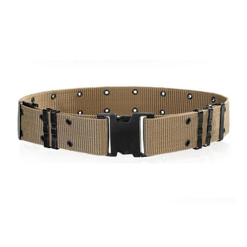mens/women waistband nylon mountaineering outdoor sports knit belt students tactical belt camouflage 6 colors sell23