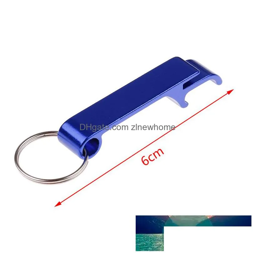 Openers 4 In 1 Bottle Opener Key Ring Chain Keyring Keychain Metal Beer Bar Tool Claw Gift Unique 3Pcs Drop Delivery Home Garden Kitch Dhh7F