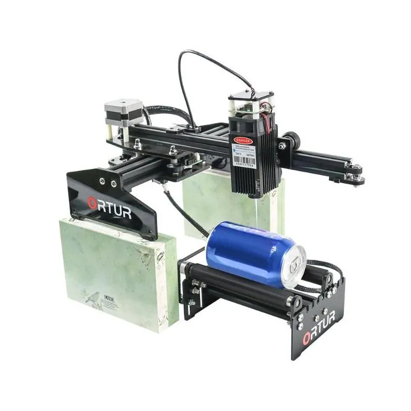 printers 2021 selling ortur 3d printer laser engraver yaxis rotary roller engraving module for cylindrical objects cans3318560