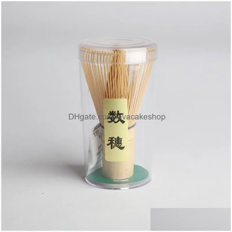 Teaware Sets Bamboo Tea Whisk Natural Matcha Whisks Tools Professional Stirring Brush Teas Ceremony Tool Brushes 6 Drop Delivery Home Dhow3