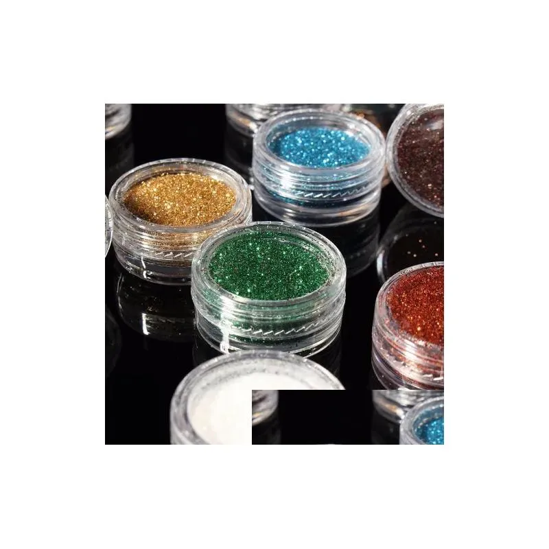 30pcs mixed colors pigment glitter mineral spangle eyeshadow makeup cosmetics set make up shimmer shining eye shadow 2018