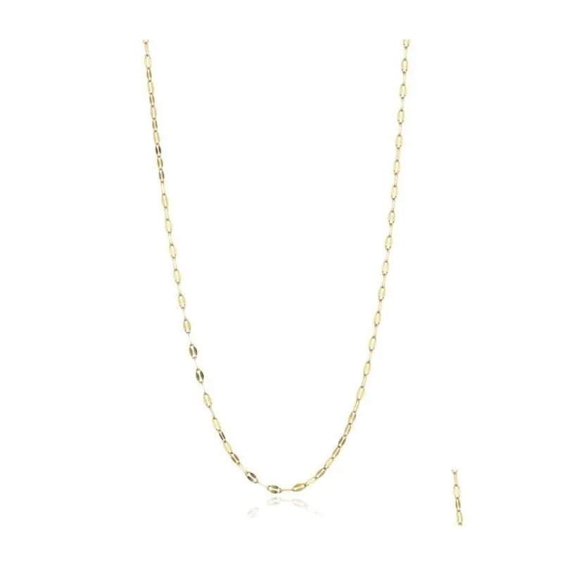 18K Gold Plated Stainless Steel Necklace Chain Different Styles And Sier Chains For Diy Making Drop Delivery Ot7Sn