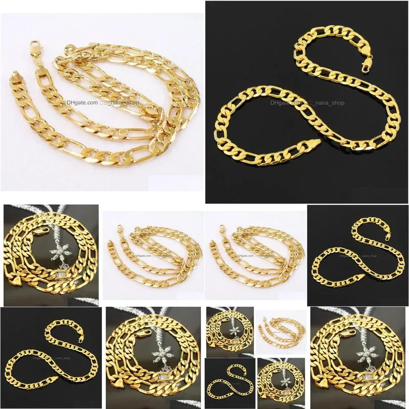 Chains New Heavy 70G 10Mm 18K Yellow Solid Gold Filled Men039S Necklace Curb Chain Jewelry2623763 Drop Delivery Jewelry Necklaces Pend Dhsei