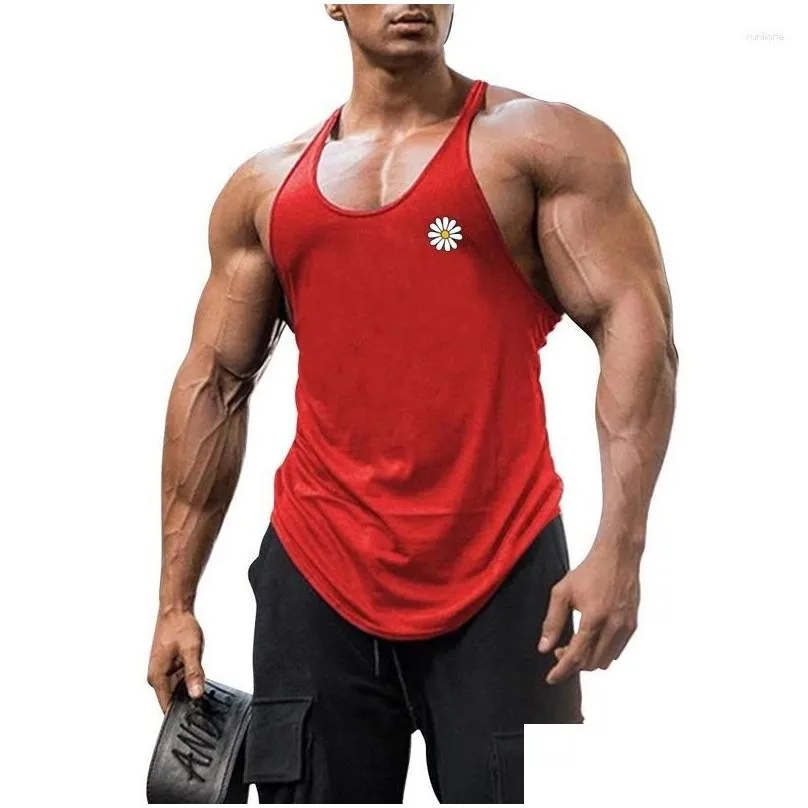 men`s tank tops summer cool thin beach casual vest narrow shoulder strap outdoor sports sleeveless t-shirts