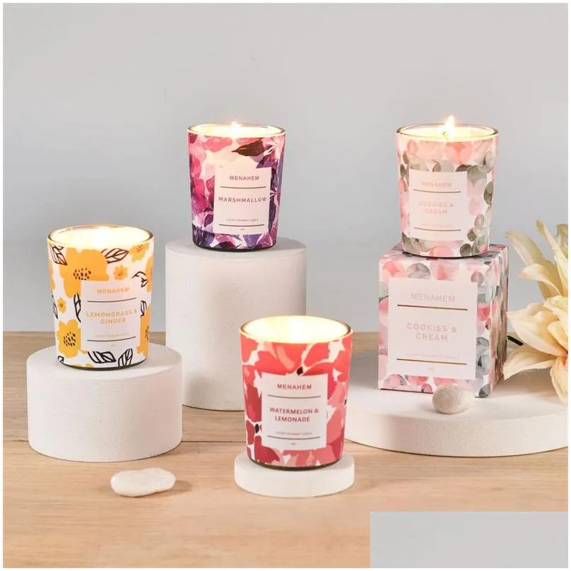Candles Smokeless Fragrance Soybean Wax Aromatherapy Candles Cotton Wick Soy Wedding Birthday Christmas Valentine Day Drop Delivery Ho Dhbeh