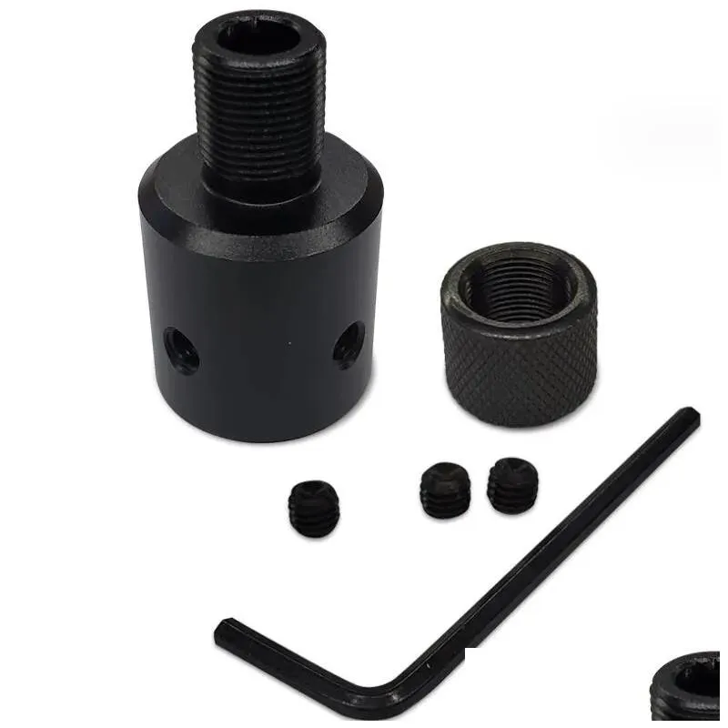 223.308 1/2-28 5/8-24 thread adapter and steel thread protector 223 black with nut