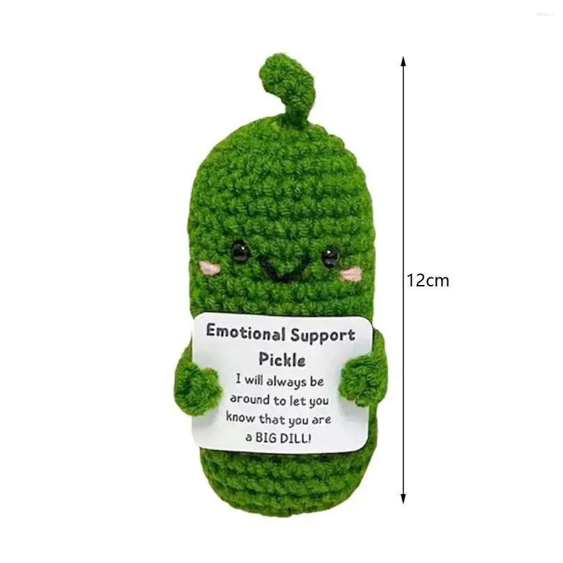 christmas decorations handmade emotional support pickled cucumber gift crochet pickles cute