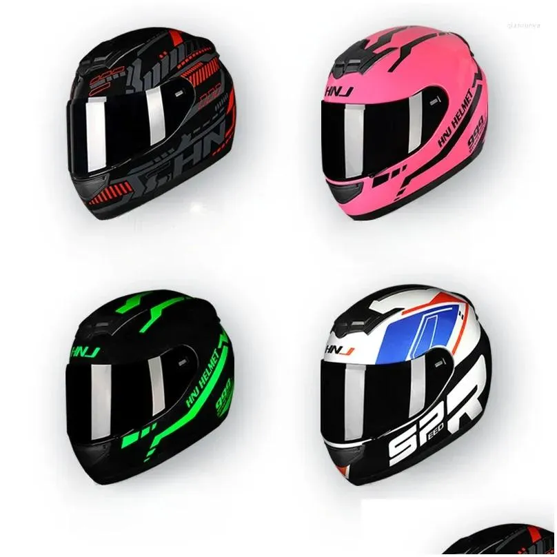 motorcycle helmets motor hnj helm off-road helmet pengendara sertifikasi ece pria wanita kucing wajah penuh sepeda motocross moto