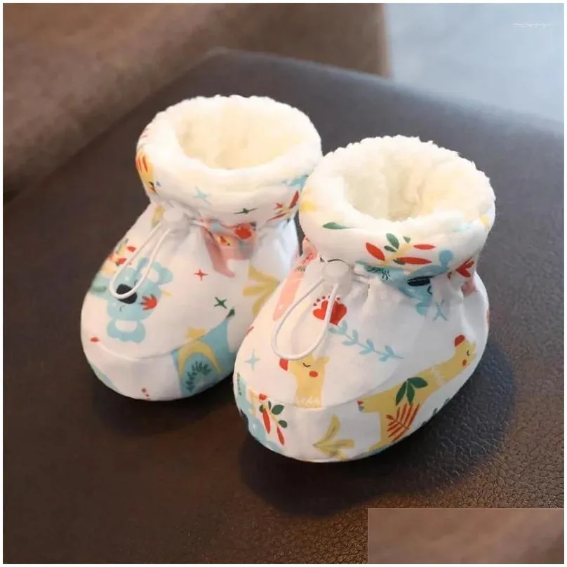 first walkers warm infant crib snow boots soft comfortable girls boys anti-slip socks born baby shoes zapatos rojos