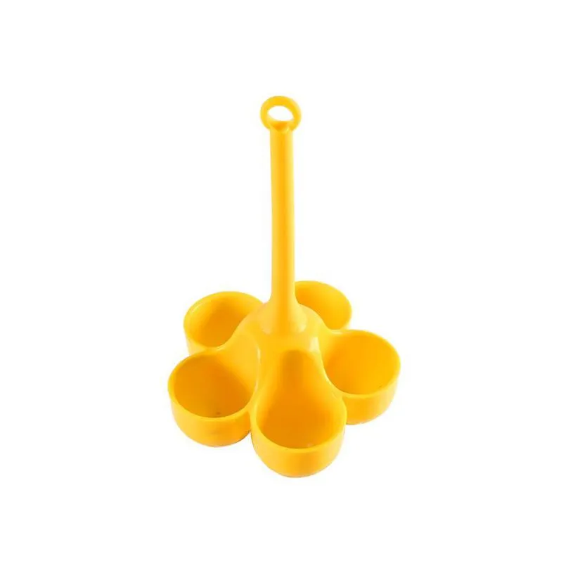 Egg Tools Creative 5 Hole Egg Poachers Holder Sile Steamer Home Cooking Utensils High-Temperature Resistance Water Boiled Eggs Ware Dr Dhgnp