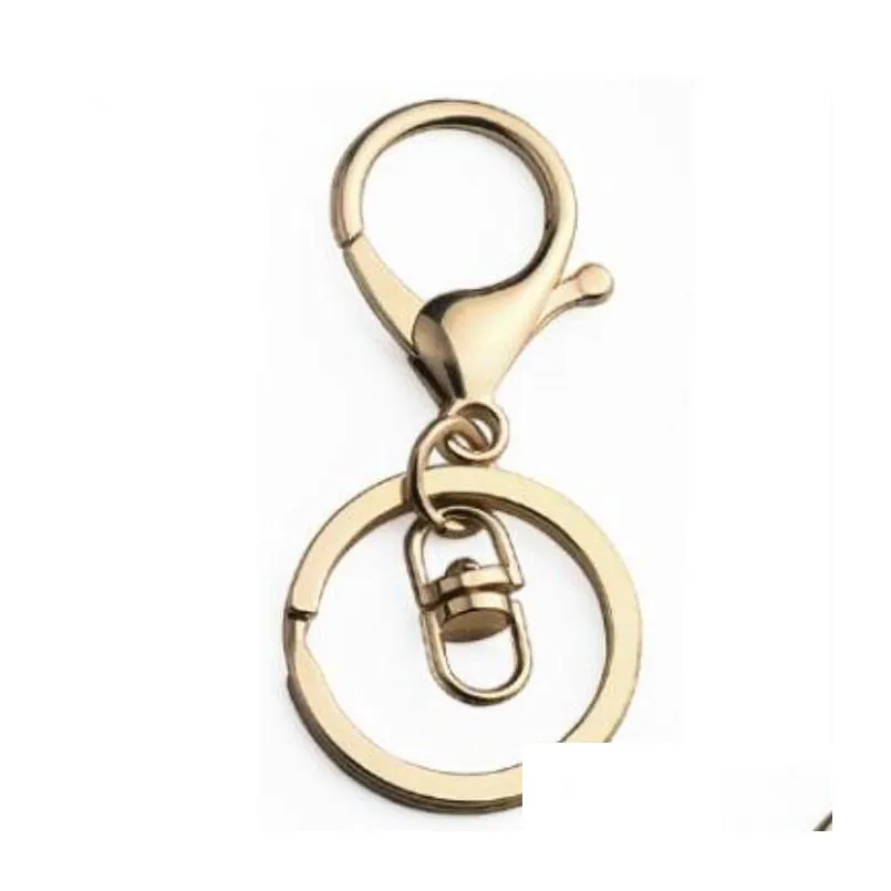 Lobster Clasp Key Rings Sier Antique Bronze Zinc Alloy Hook For Car Chain Diy Accessories Jewelry Making Keyring Drop Delivery Otspy