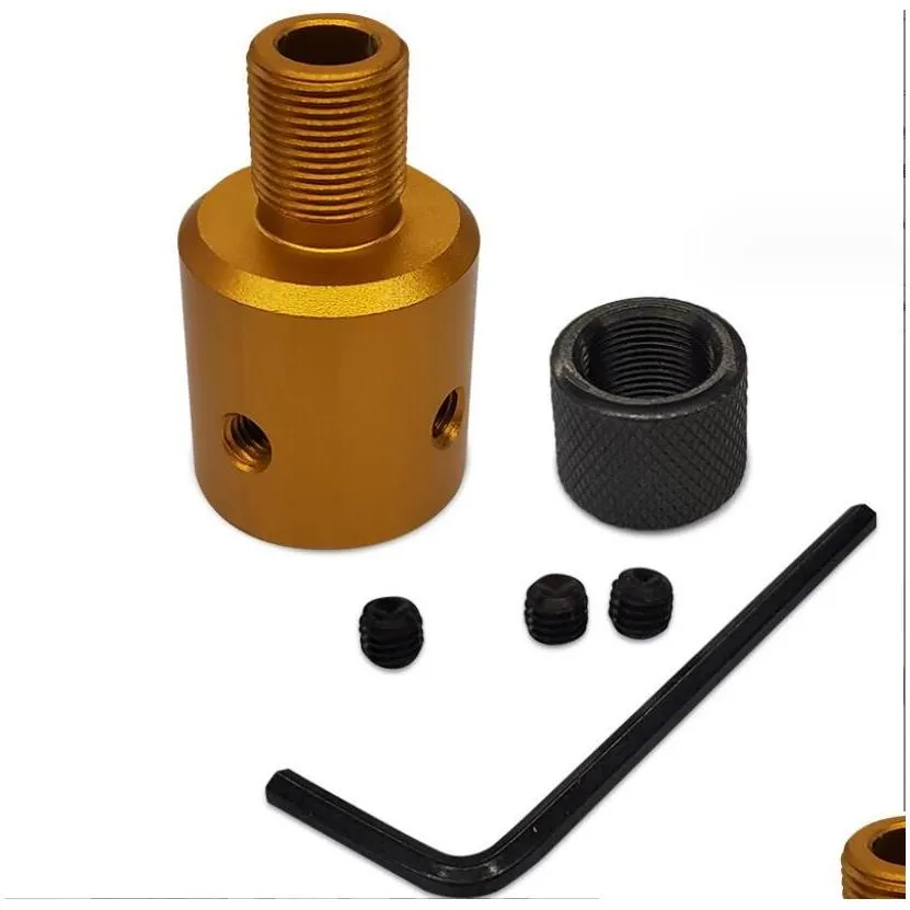 223.308 1/2-28 5/8-24 thread adapter and steel thread protector 223 black with nut