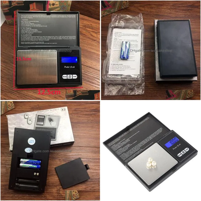 Weighing Scales Wholesale Mini Pocket Digital Scale Sier Coin Gold Diamond Jewelry Weigh Nce Weight Scales 200G/0.01G Drop Delivery Of Dhaxk