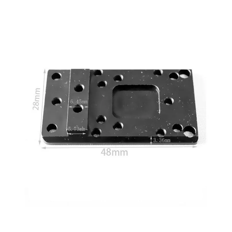 tactical glock mount plate base universal pistolmount for rmr sro mros  doctor red dot optics sights cnc metal