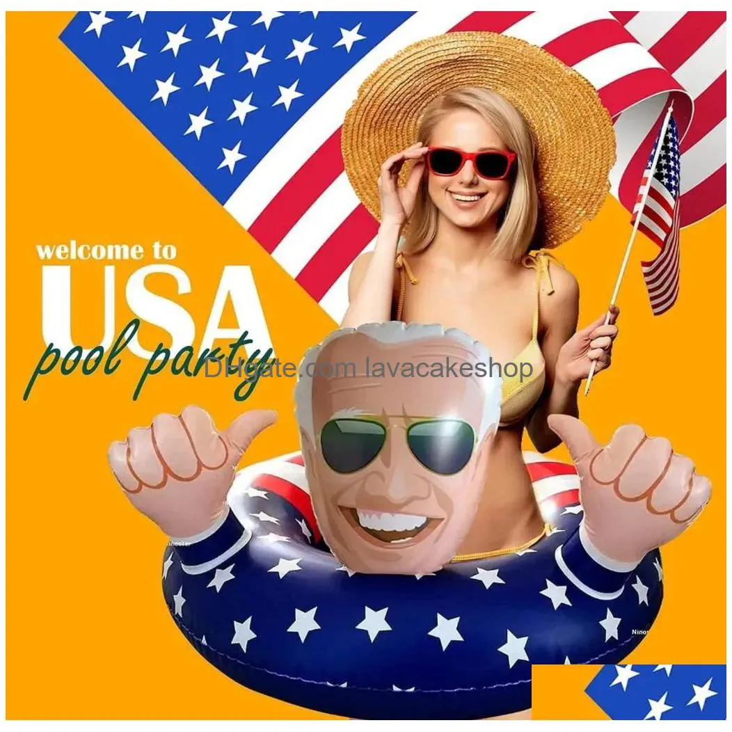 Party Favor Donald Trump 2024 Keep America Great Huge Hit Pool Float For Summer Democrats Presidential Inflatable Drop Delivery Home G Dhxyr