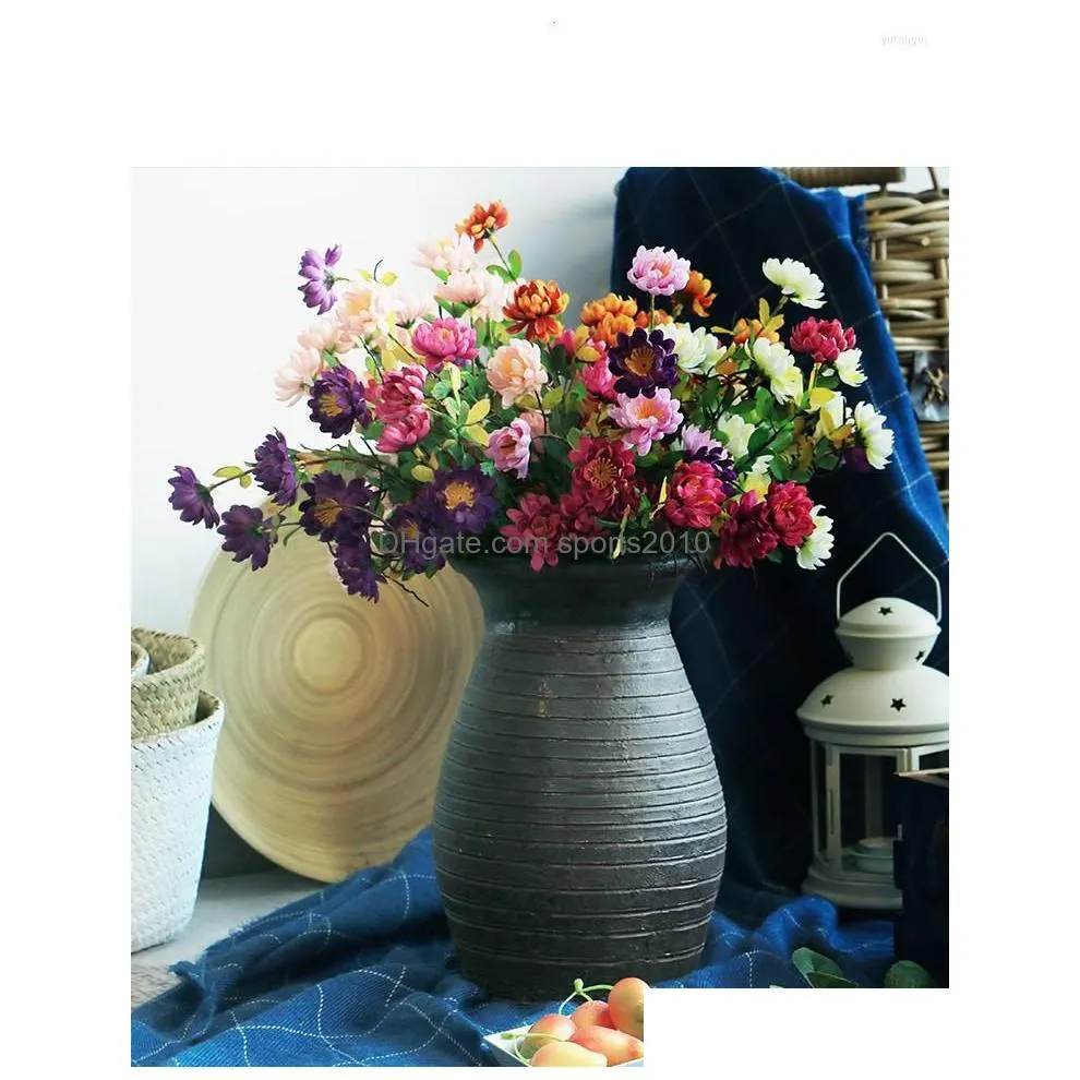 Decorative Flowers & Wreaths Decorative Flowers Artificial  Small Wild Indoor Desktop Home Clothing Store Soft Decoration Accesso Dhcjx