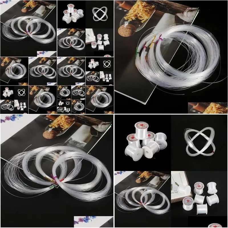 Transparent Line Fish Inelasticity Bracelet Necklace Diy Handmade Accessories Drop Delivery Dhlqe