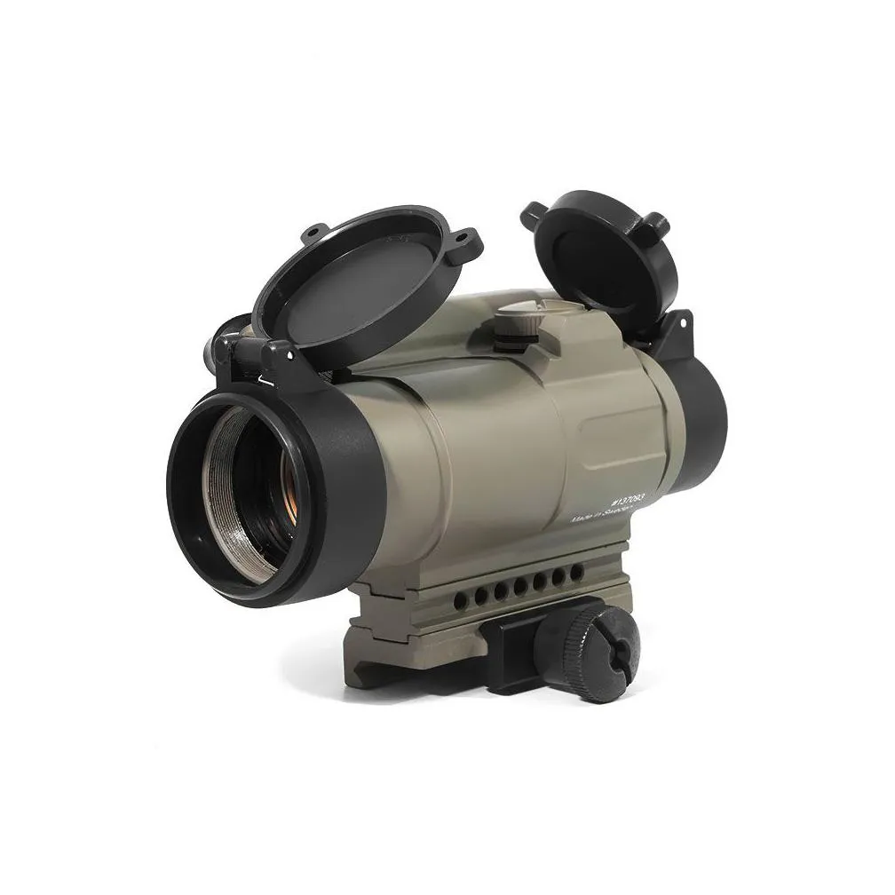 tactical m4 comp riflescope shooting collimator optics sight for hunting airsoft tactical scope clear lens/day break red dot