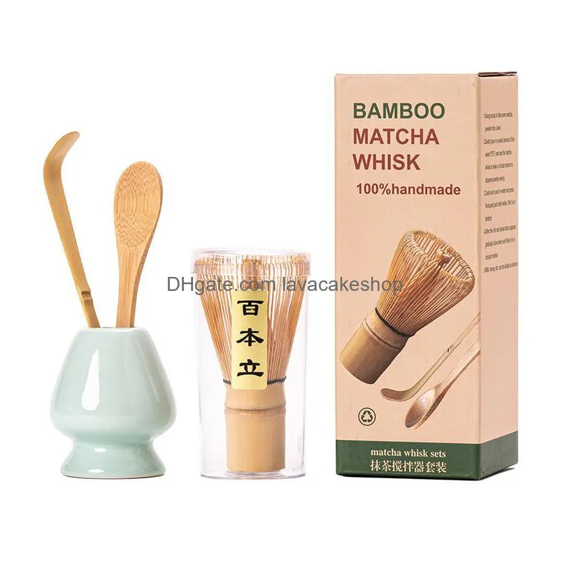 Teaware Sets Bamboo Matcha Whisk Tea Natural Whisks Tools Professional Stirring Brush Teas Ceremony Tool Brushes Drop Delivery Home Ga Dhvzu