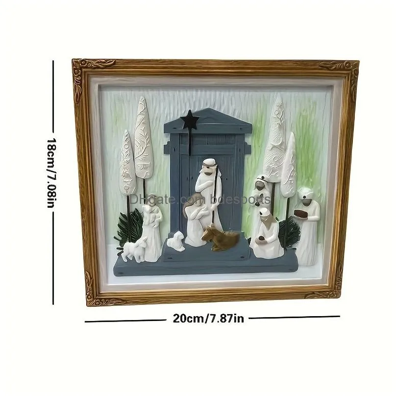 Arts And Crafts One Piece Picture Frame Office Desktop Decoration Painted Character Scptures Decorative Resin Creative Holiday Decorat Dh7Pp