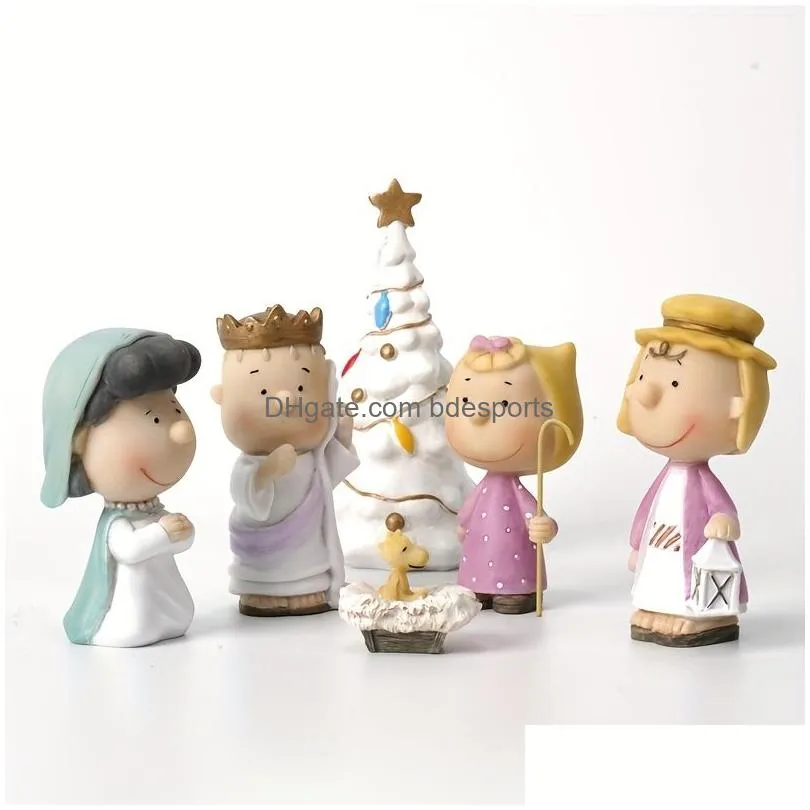 Arts And Crafts Six Piece Set Office Desktop Decoration Character Scpture Decorative Angel Creative Holiday Living Room Drop Delivery Dhdhw