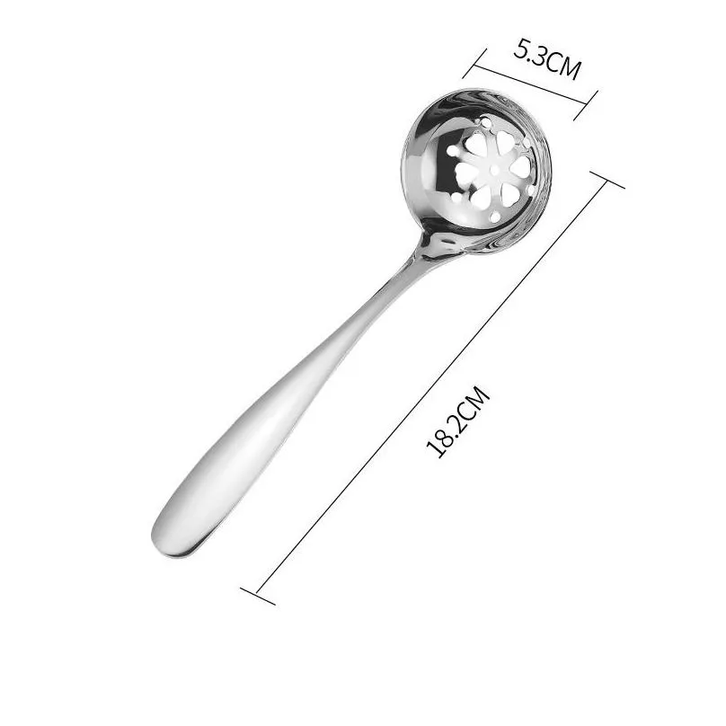 Spoons Soup Spoon Colander 304 Stainless Steel Ladle Skimmer Pot Kitchen Restaurant Utensils Drop Delivery Home Garden Kitchen, Dining Dhv7P