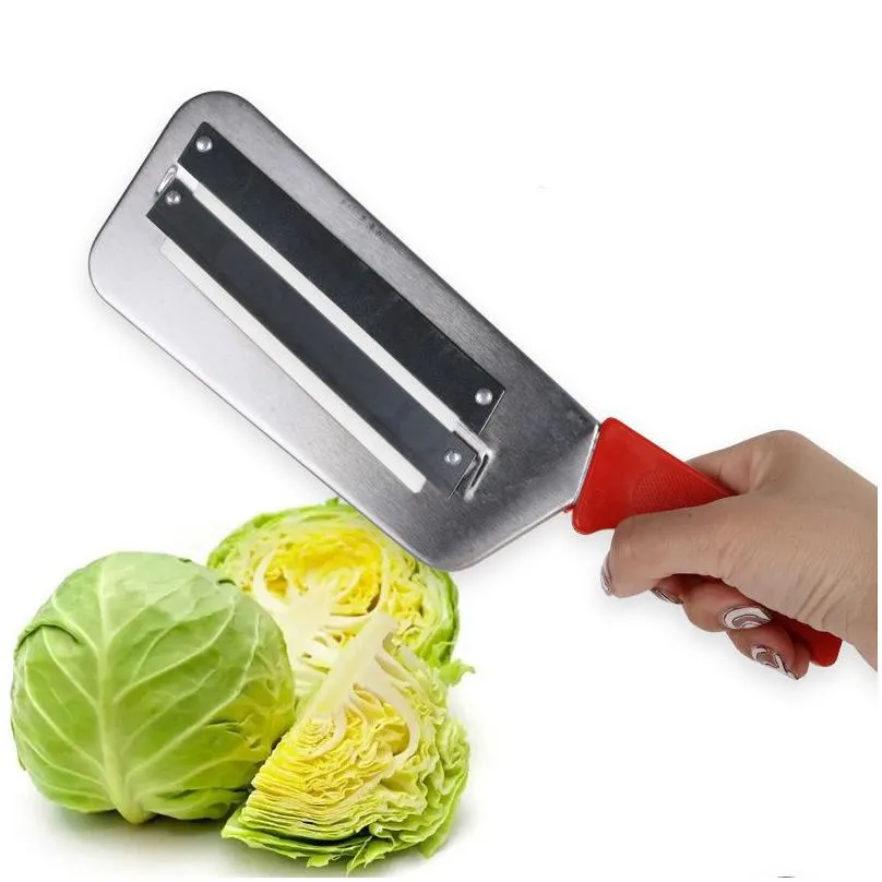 Fruit & Vegetable Tools Stainless Steel Cabbage Hand Slicer Shredder Vegetable Tools Mtifunctional Kitchen Manual Cutter For Making Ho Dhxuw