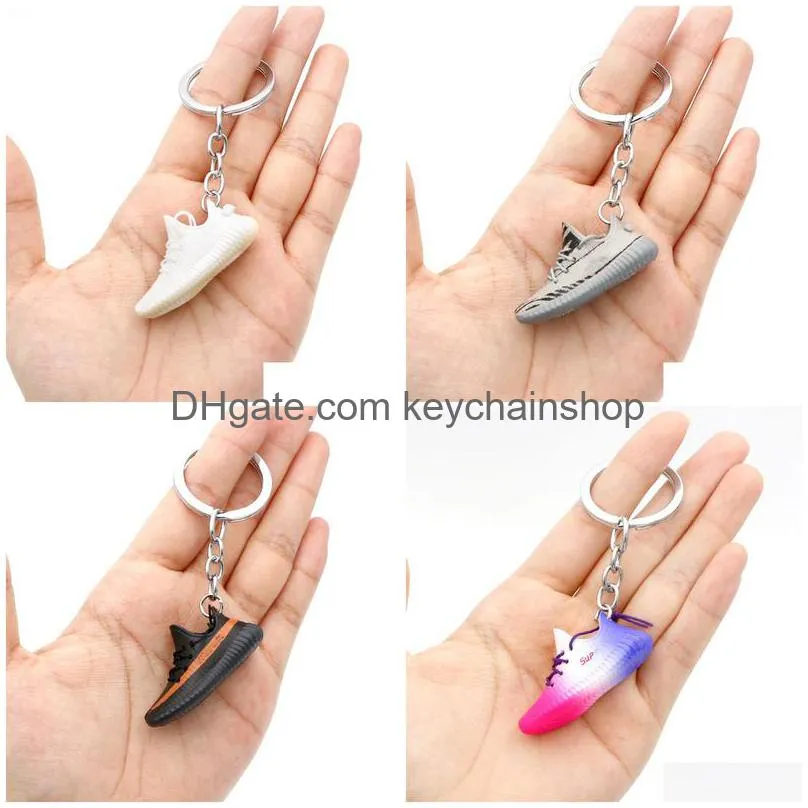 Fashion 20 Styles Esign Shoes Keychain Basketball Shoe 3D Model Personality Creative Gift Trend Bag Pendant Drop Delivery Dhgkf