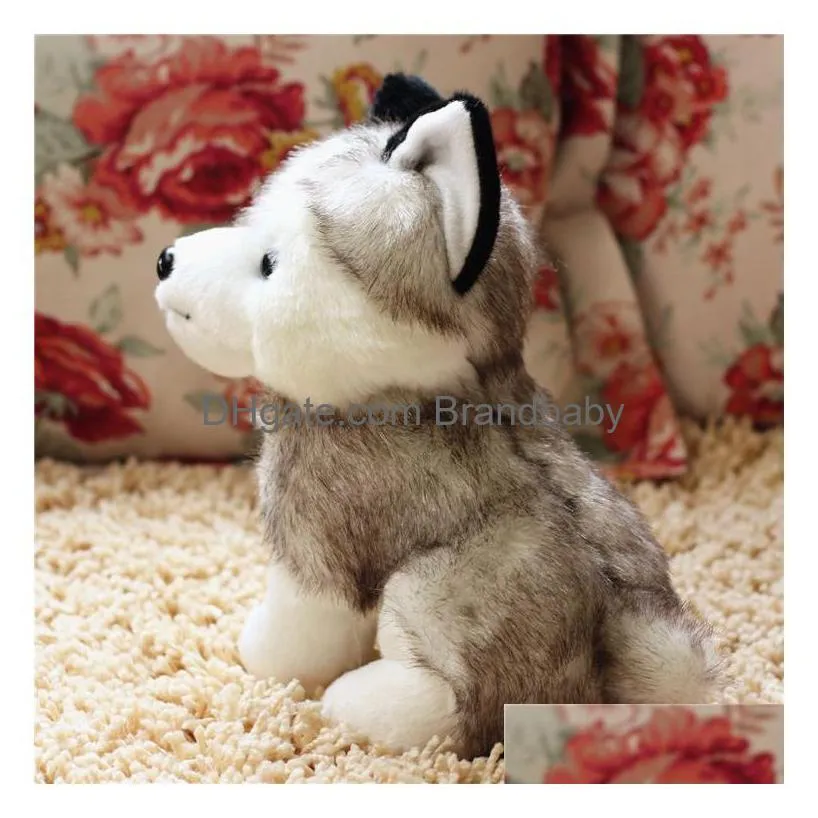 For Dog P Ins Simation Husky Doll Stuff Animal And Toy Little Er Ha Small Size Fashion Christmas Gift Hy Wy Drop Delivery Dhnqj