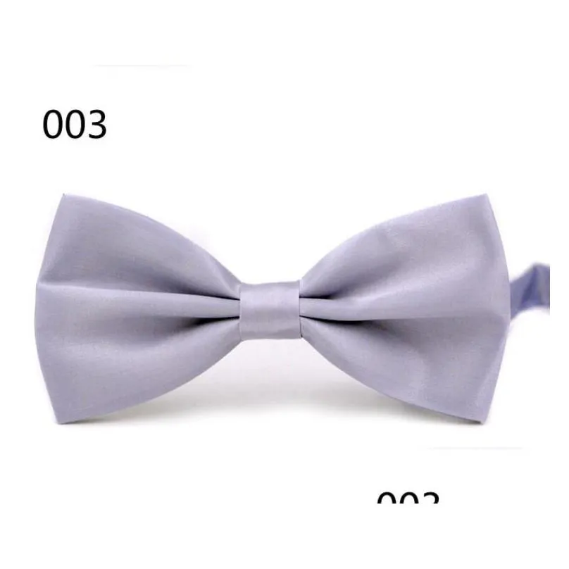 Solid Bow Ties Groom Men Colourf Plaid Cravat Gravata Male Marriage Butterfly Wedding Bowties Business Tie Drop Delivery Otgsm
