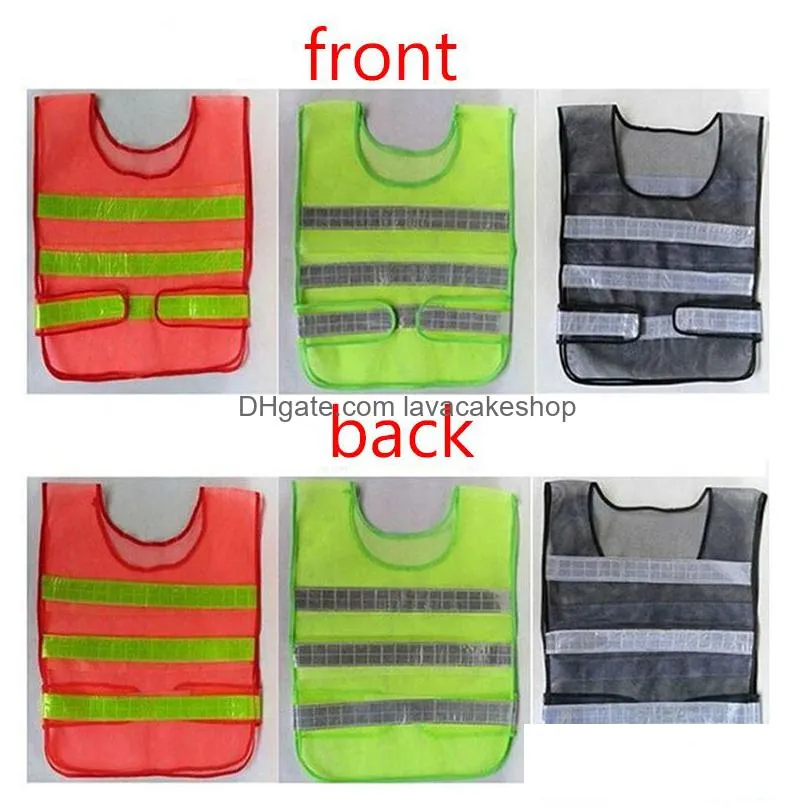 Reflective Safety Supply Wholesale Reflective Vest Safety Clothing Hollow Grid Vests High Visibility Warning Working Construction Traf Dhmsi