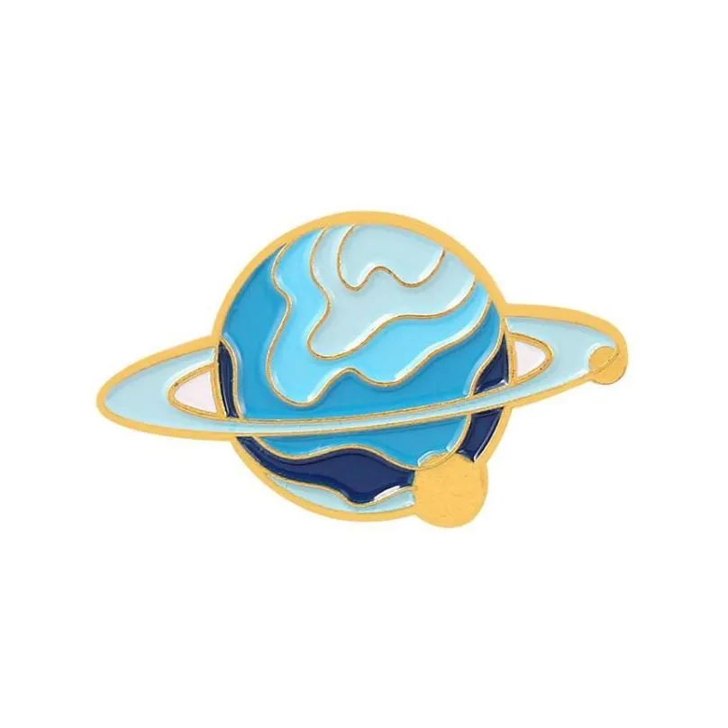 Cartoon Planet Enamel Pins Mysterious Star Moon Universe Brooch Pin Badges For Backpacks Jackets Colorf Earth Mercury Space Drop Deli Otnpw