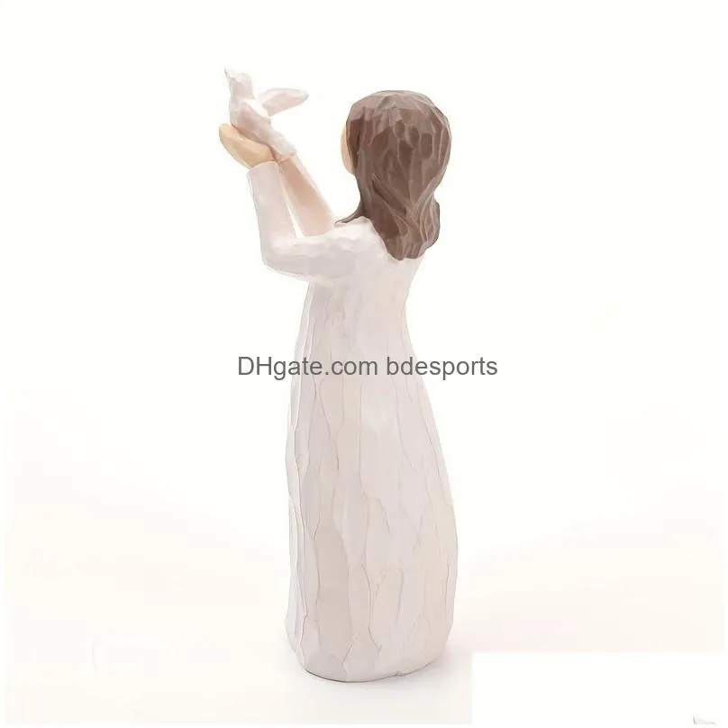 Arts And Crafts Daily Blessing Angel Figure Statues Thanksgiving Bible Christmas Halloween Weddings Anniversaries Home Gift Scptures A Dhbnf