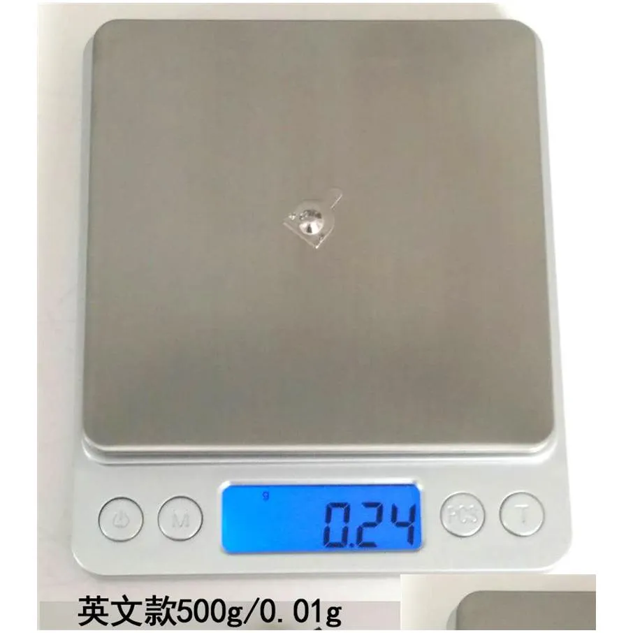 Weighing Scales Wholesale Electronic Digital Display Scale 500G/0.01G 1000G/0.1G 2000G/0.1G 3000G/0.1G Kitchen Jewelry Weight Scales D Dhpar