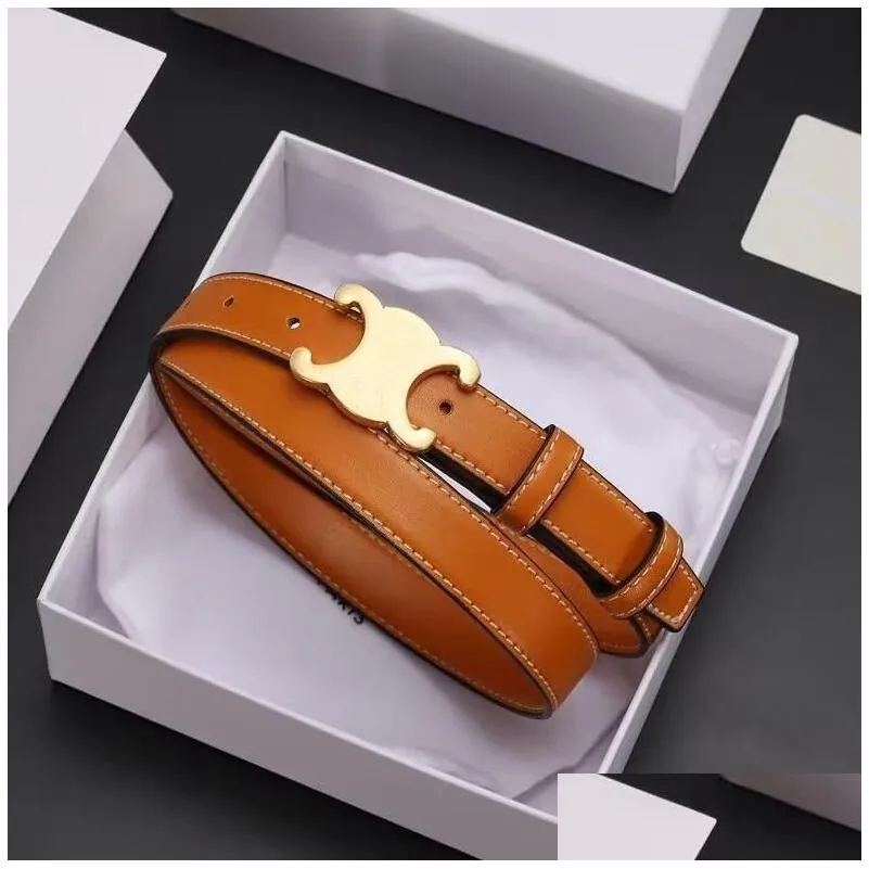 fashion smooth buckle belt retro design thin waist belts for men womens width 2.5cm genuine cowhide 8 color optional high quality belt