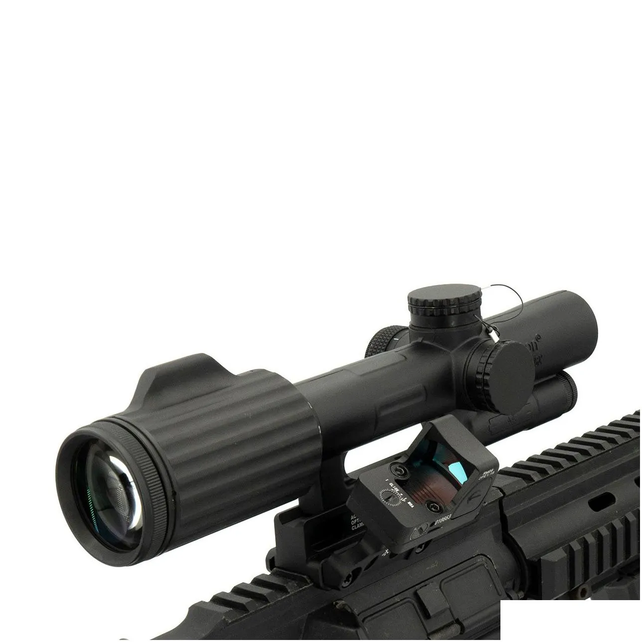 tactical v-cog 1-6x24 lpvo rifle scope red segmented circle crosshair riflescope combines original markings .223 .308 caliber