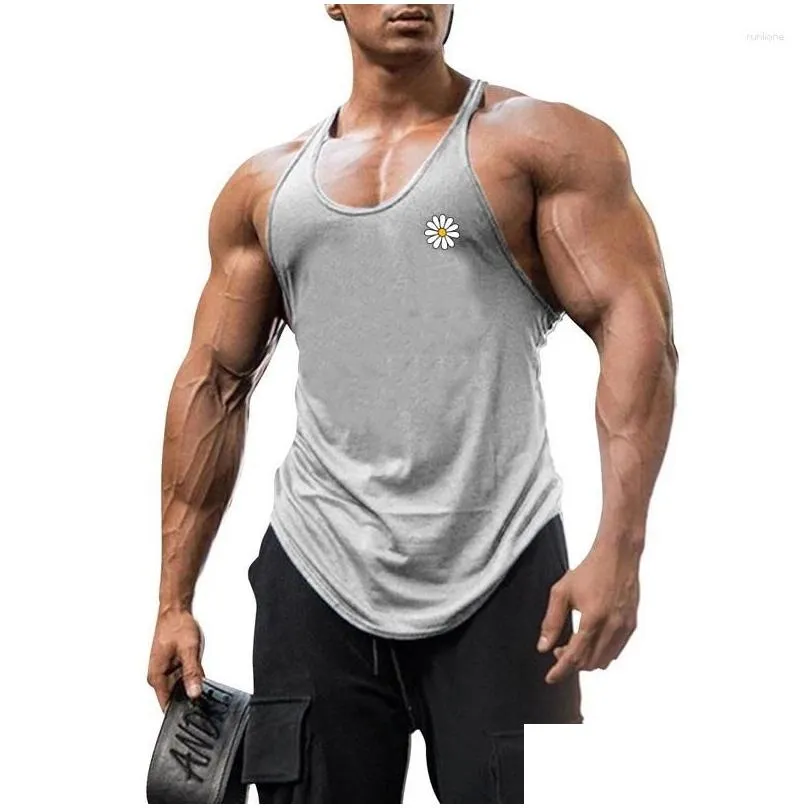 men`s tank tops summer cool thin beach casual vest narrow shoulder strap outdoor sports sleeveless t-shirts