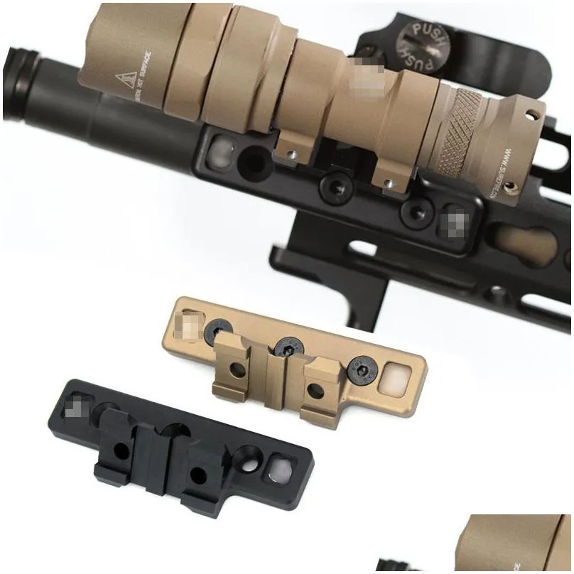 thorntail keymod m-lok m3m61913 offset adaptive light mount designed to accept surefire m300 m600 scout