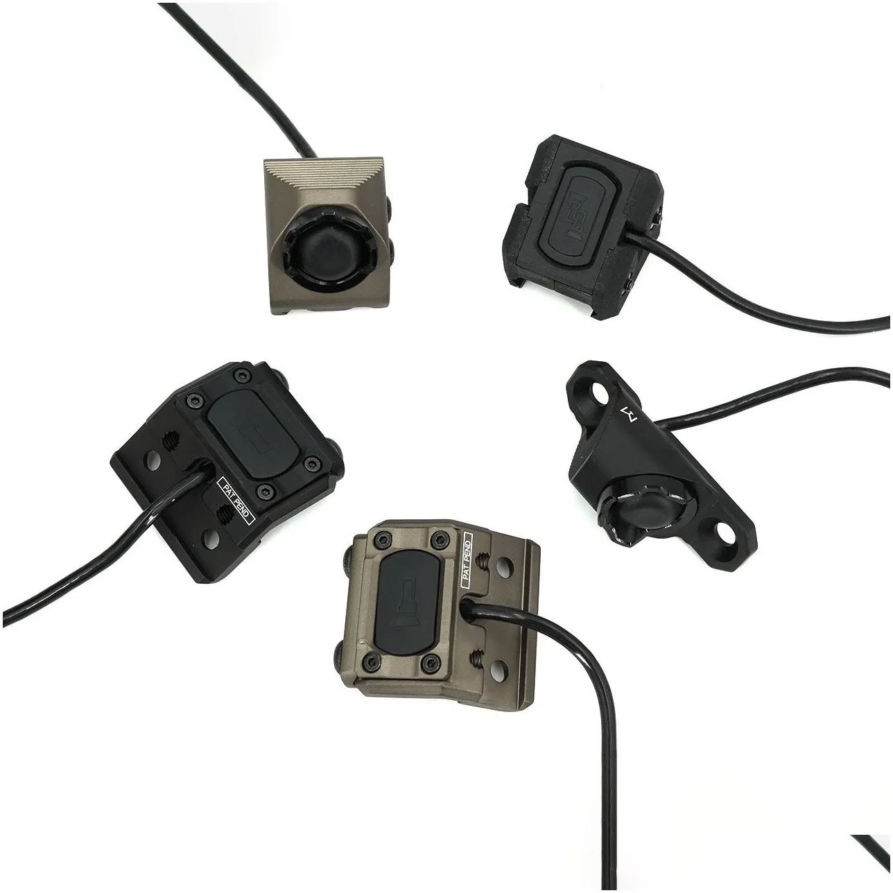 tactical button picatinny for surefir m300 m600 flashlight airsoft mount weaponlight switch