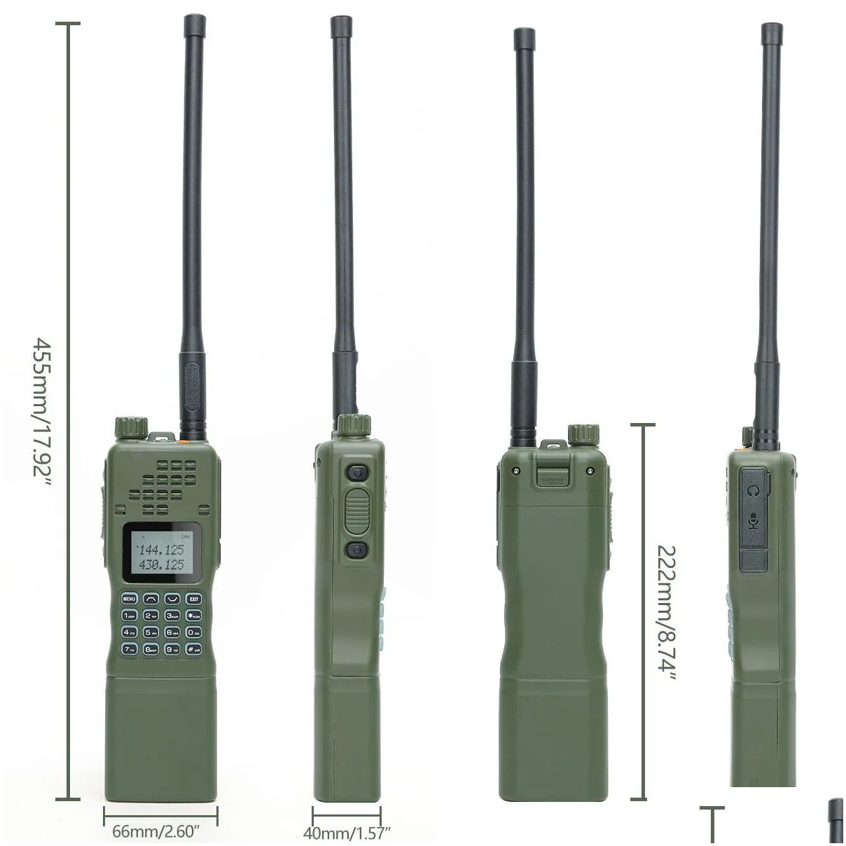 baofeng an /prc 152 style vhf/uhf two way tactical radio with dedicated u94 ptt connection can adapt to any tactical headset