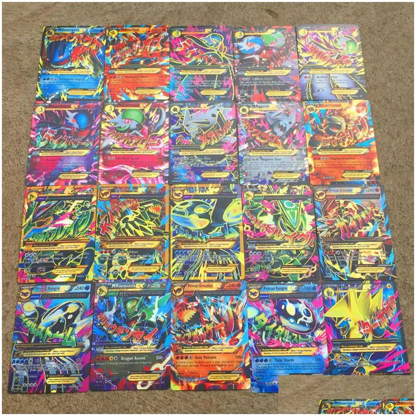 100 To 300Pcs No Repeat Playing For Game Collection Cards Toys Trading Gx Mega Ex Battle Carte Toy English Language T1911012334 Drop Dhwil