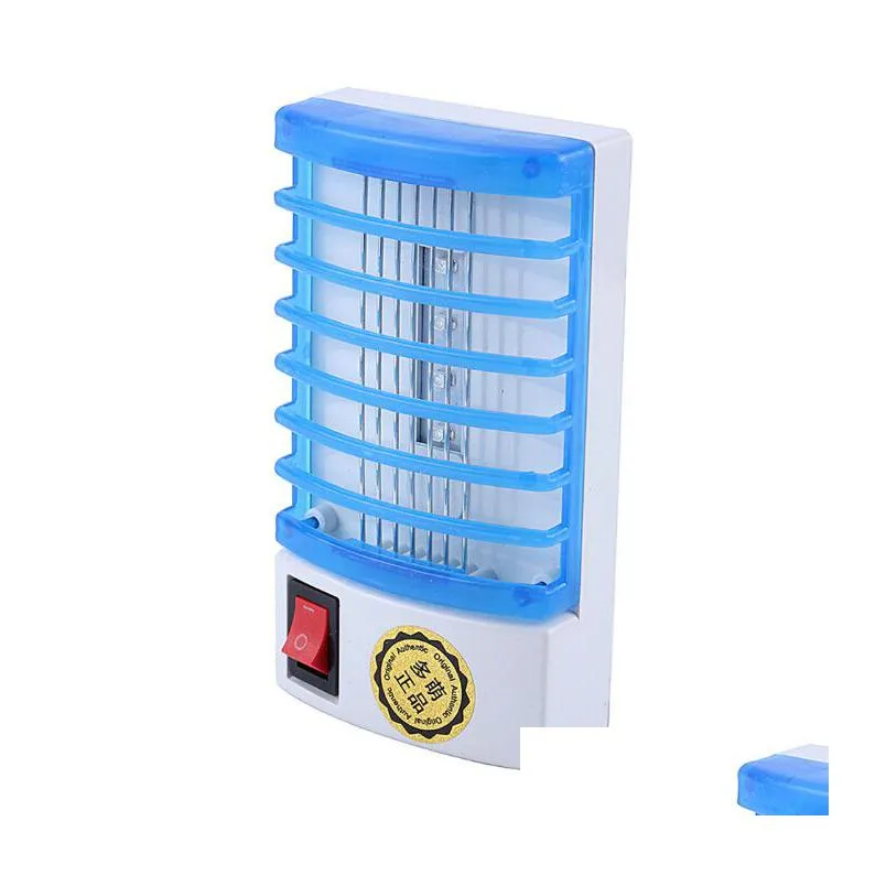 Pest Control Mini Led Night Light Type Socket Electric Mosquito Repellent Bug Insect Killer Trap Lamp Zapper 110/220V Drop Delivery Ho Dhbpw