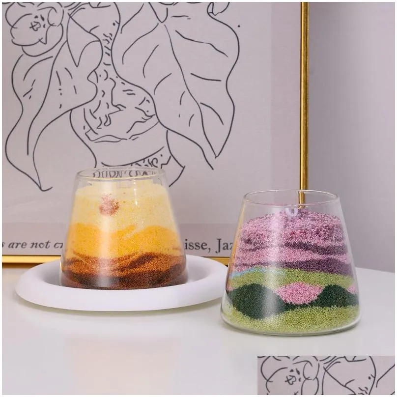 Candles Diy Novelty Sand Wax Art Scented Candles Private Label Picture Design Luxury Home Decoration Candle Drop Delivery Home Garden Dh5Td