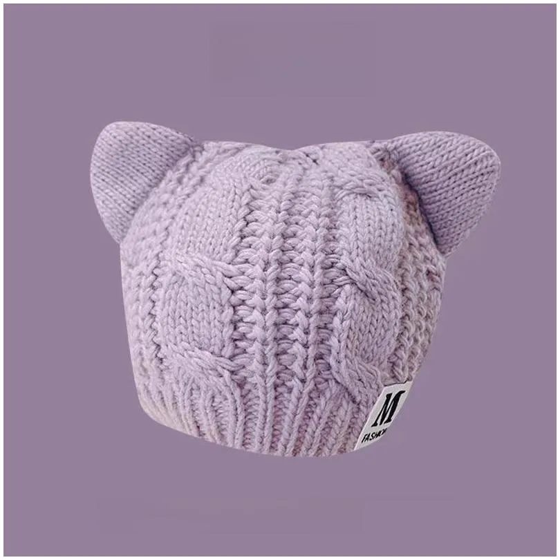 Baby Kid Childrens Hat Warm Cute Knitted Plover Beanie For Boys And Drop Delivery Dhtan